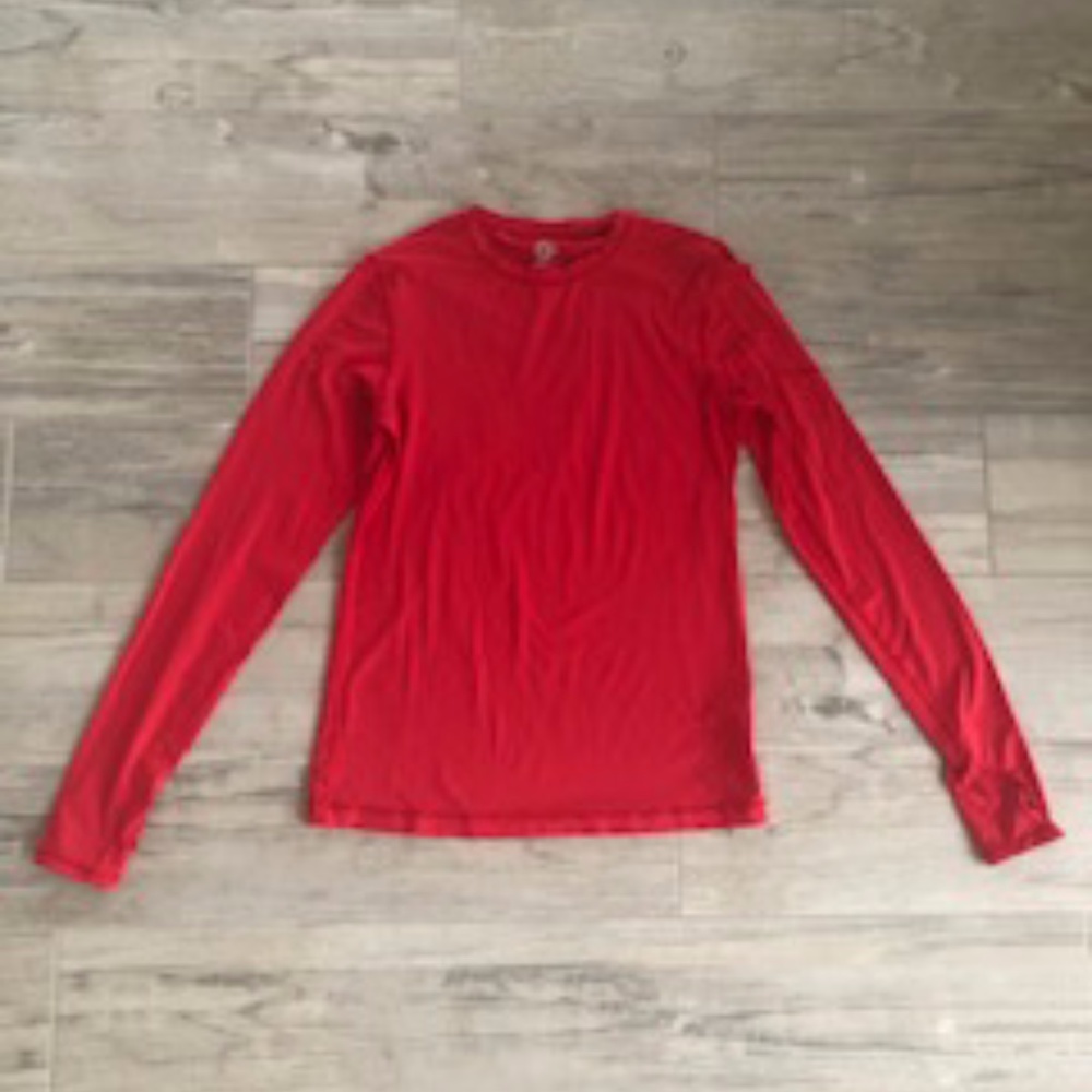 BloqUV Womens Long Sleeve Red - Size Small.